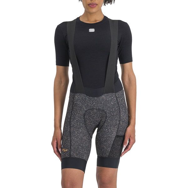 sportful sky rider supergiara w - pantaloncini ciclismo con bretelle - donna black 2xl