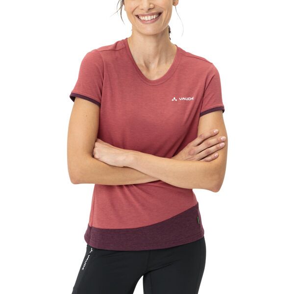 vaude sveit - t-shirt trekking - donna red/dark red 36