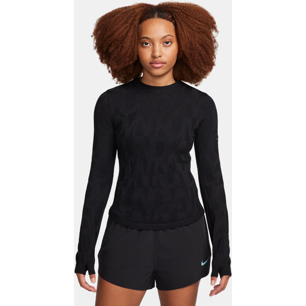 nike capo midlayer da running  running division – donna - nero