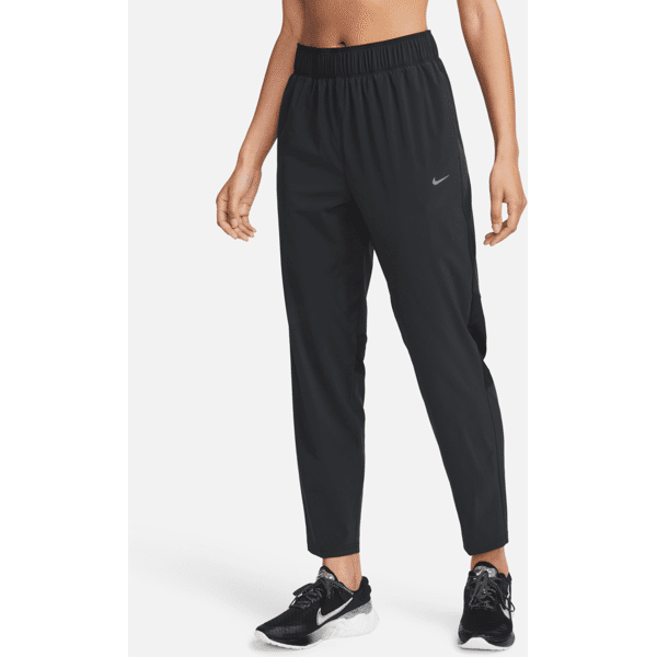 nike pantaloni da running a 7/8 a vita media  dri-fit fast – donna - nero