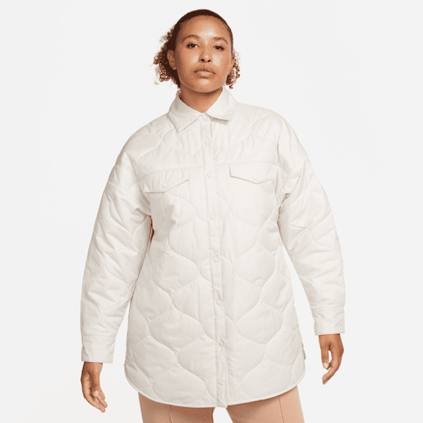 nike trench trapuntato  sportswear essential – donna - marrone