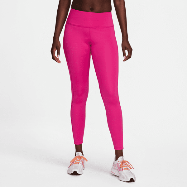 nike leggings da running a 7/8 e vita media con tasche  fast – donna - rosa