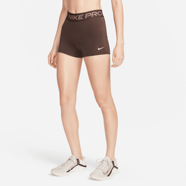nike shorts 8 cm  pro - donna - marrone