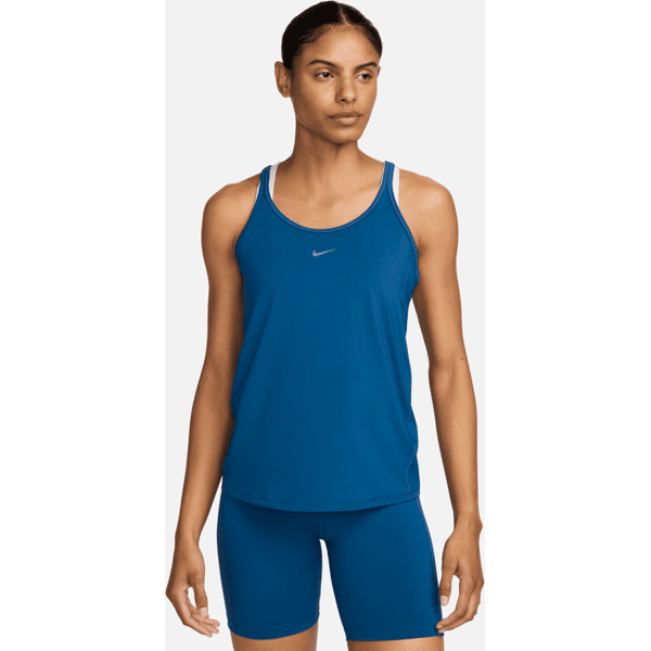 nike canotta con spalline incrociate sul retro dri-fit  one classic – donna - blu