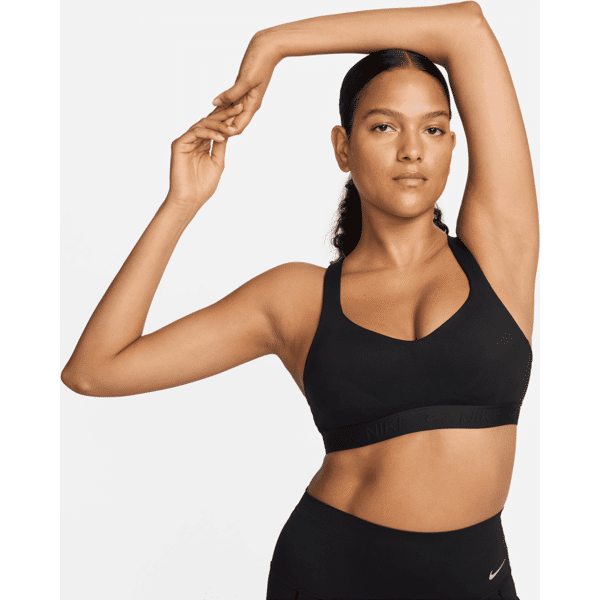 nike bra imbottito regolabile  indy high support – donna - nero