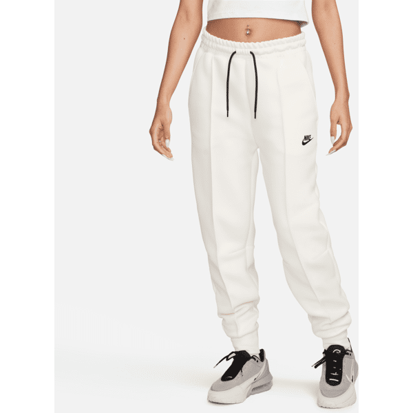 nike pantaloni jogger a vita media  sportswear tech fleece – donna - marrone