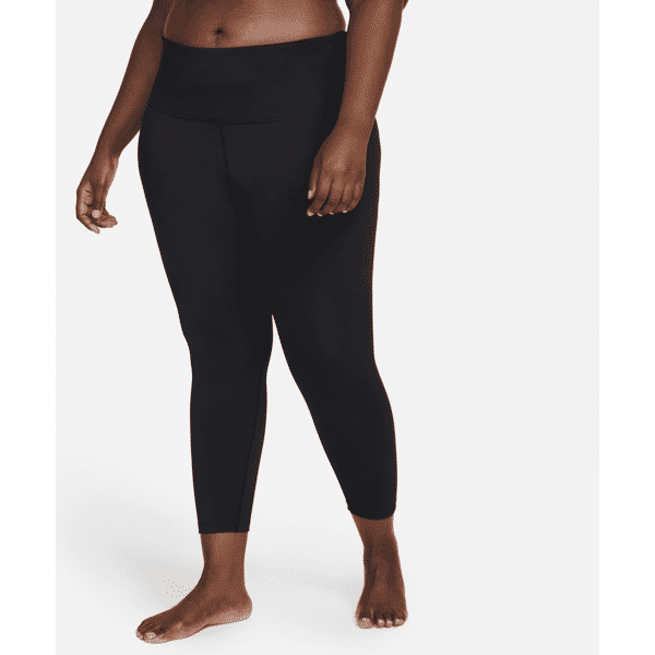 nike leggings a 7/8 a vita alta  yoga - donna - nero