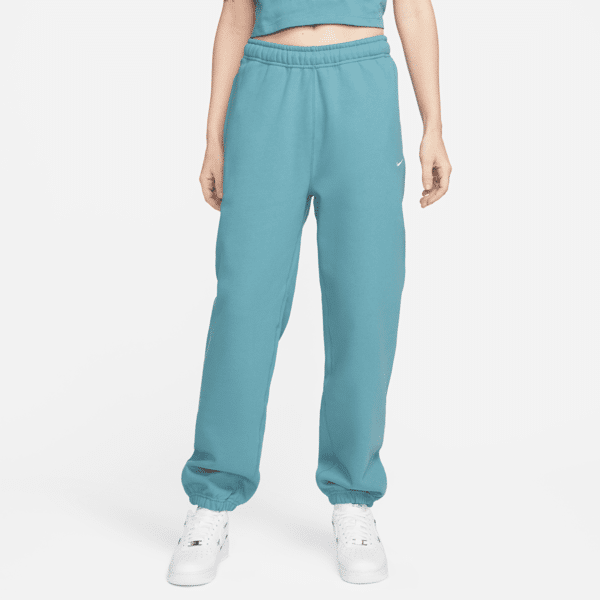 nike pantaloni in fleece  solo swoosh - donna - blu