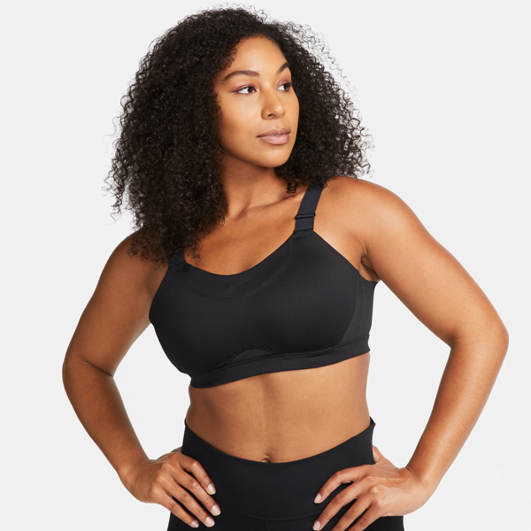 nike bra imbottito e regolabile a sostegno elevato  alpha – donna - nero