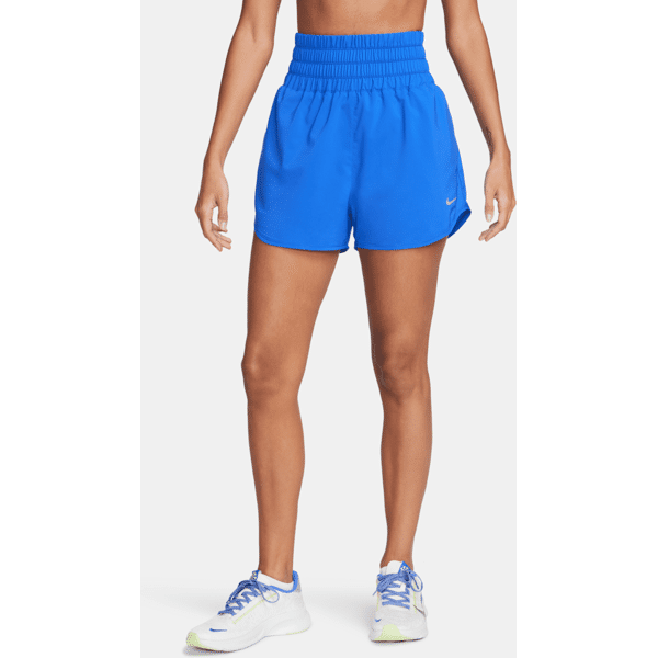 nike shorts dri-fit ultra a vita alta con slip foderati 8 cm  one – donna - blu