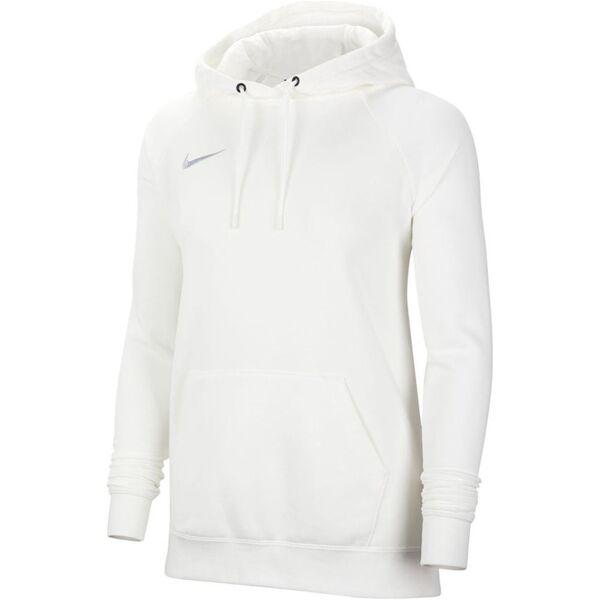 nike felpa con cappuccio team club 20 bianco per donne cw6957-101 l