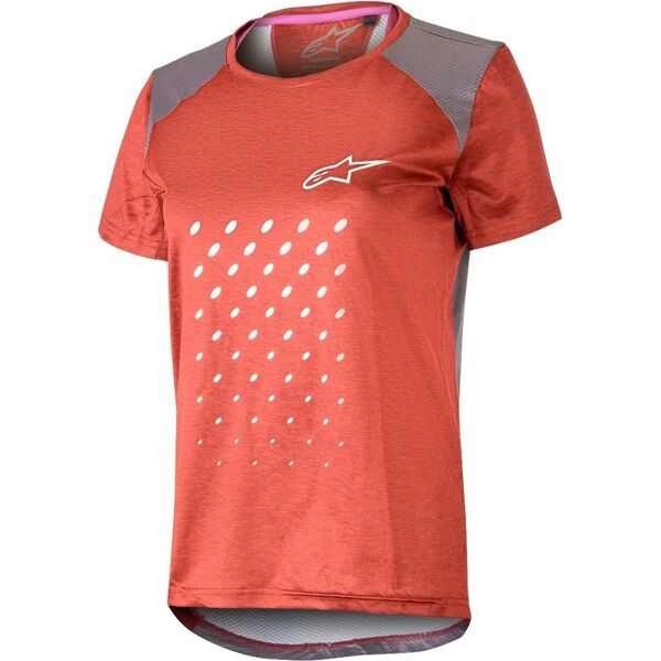 alpinestars stella alps 6.0 ss maglia ciclismo donna rosso s