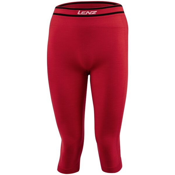 lenz 6.0 merino 3/4 pantaloni funzionali rosso s