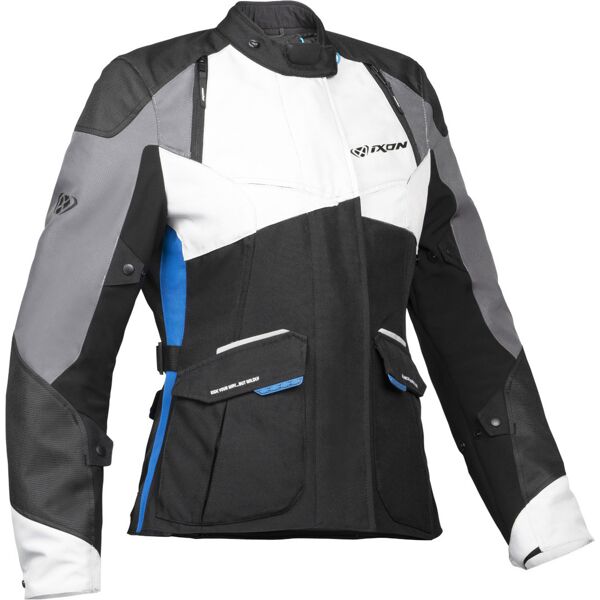 ixon balder giacca tessile damen moto nero grigio blu 3xl