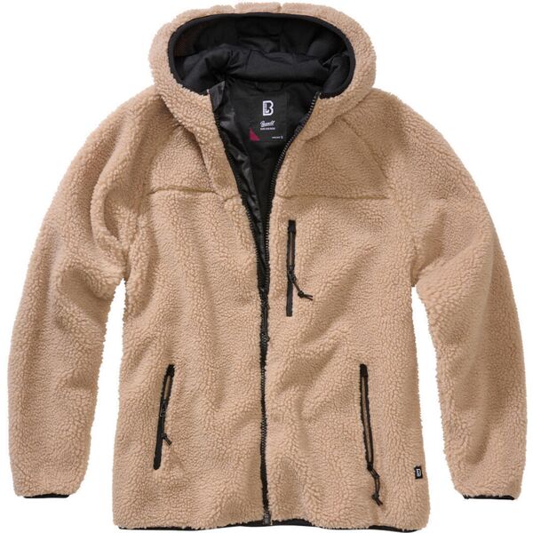 brandit teddyfleece giacca da donna marrone xs