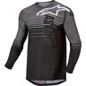 Alpinestars Techstar Graphite Maglia Motocross Nero Grigio S