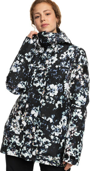 Roxy GORETEX GLADE PRINTED TRUE BLACK FLOWERS M