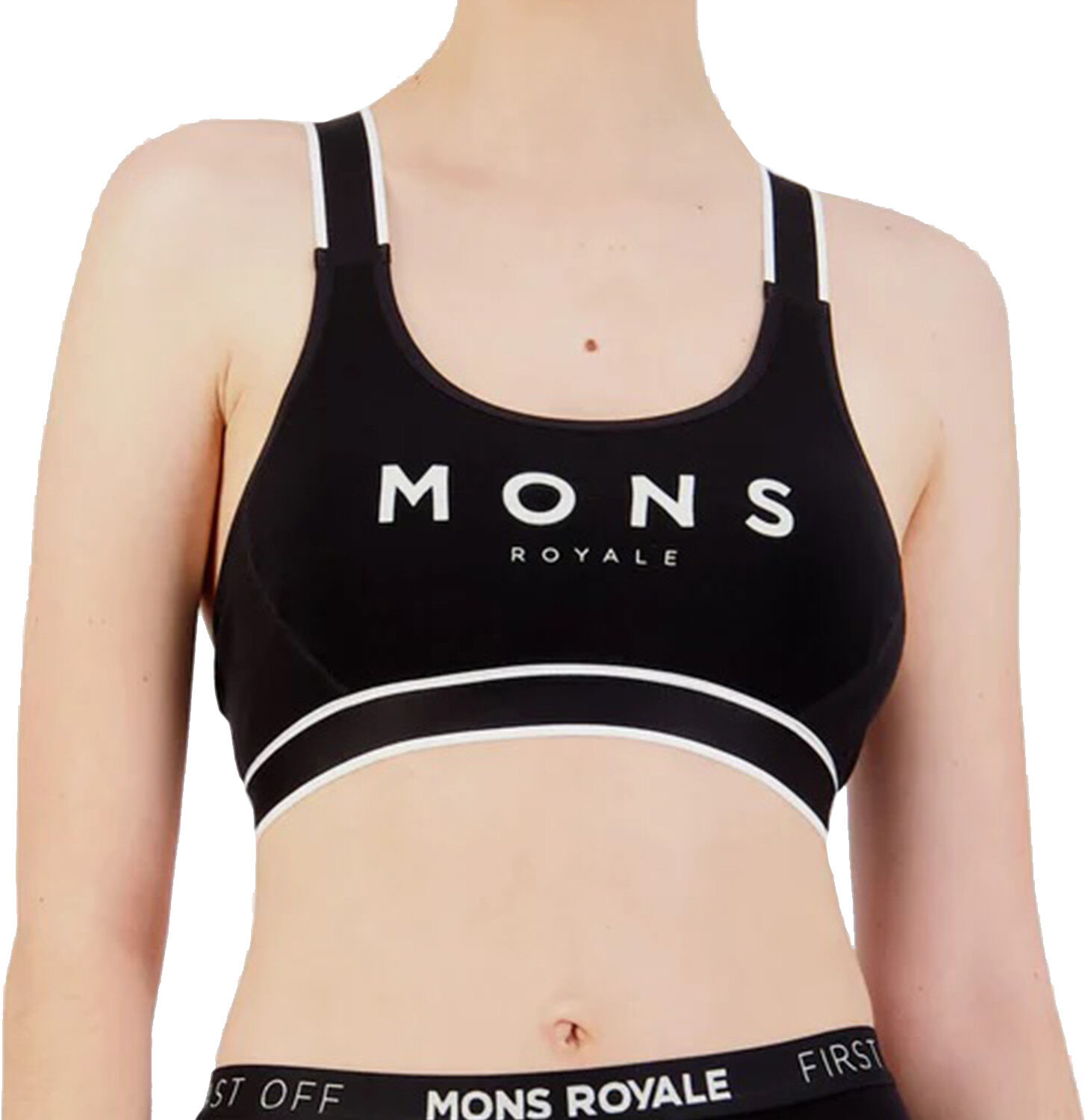 MONS ROYALE WMN STELLA X BACK BRA BLACK S