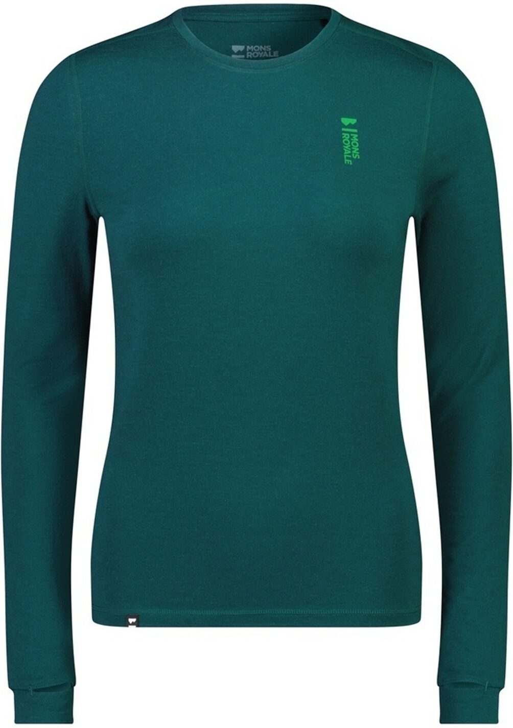 MONS ROYALE CASCADE MERINO FLEX 200 LS EVERGREEN XS