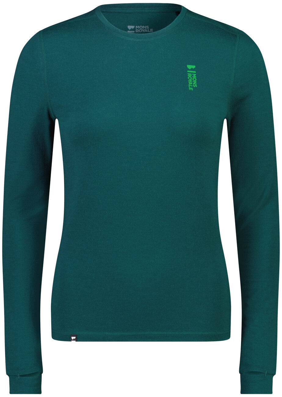 MONS ROYALE CASCADE MERINO FLEX 200 LS EVERGREEN XL