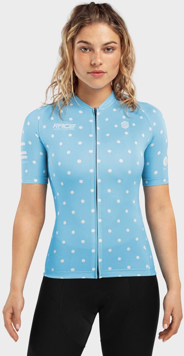 SIROKO -20% Magliette da Ciclismo da Donna Biodegradabile Race Dots taglia S