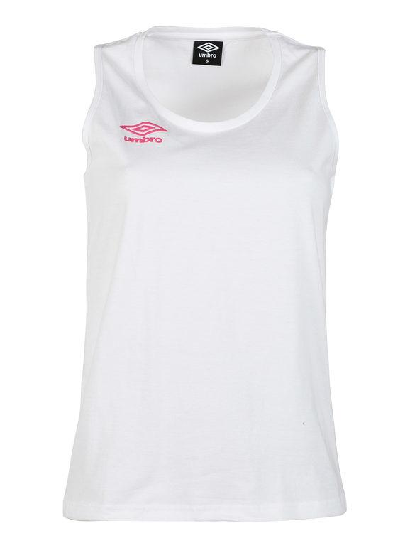Umbro Canotta donna sportiva in cotone T-Shirt e Top donna Bianco taglia S