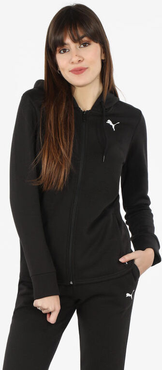 Puma Classic Hooded Tracksul Felpa donna con cappuccio e zip Felpe donna Nero taglia XL