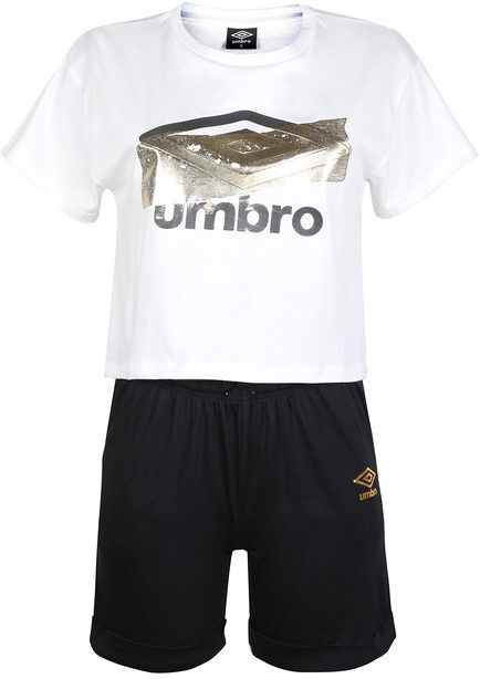 Umbro Completo corto 2 pezzi da donna Tute Sportive donna Nero taglia L