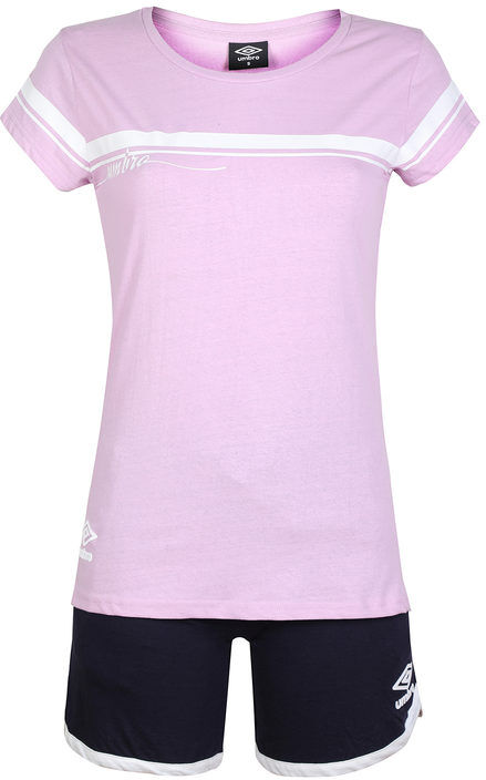 Umbro Completo corto in cotone da donna Tute Sportive donna Viola taglia L