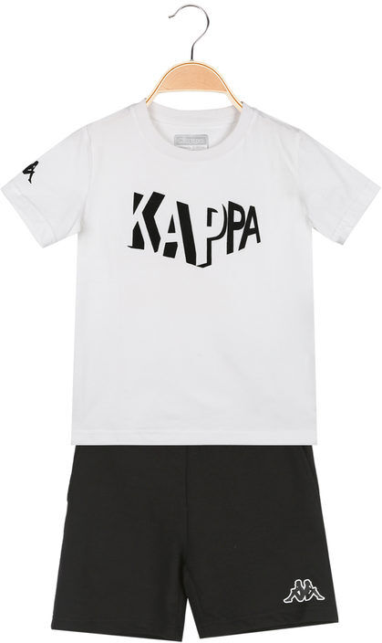 Kappa Completo sportivo da bambini in cotone T-Shirt e Top bambino Bianco taglia 05