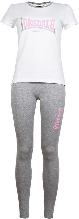 Lonsdale Completo sportivo donna in cotone Tute Sportive donna Bianco taglia L