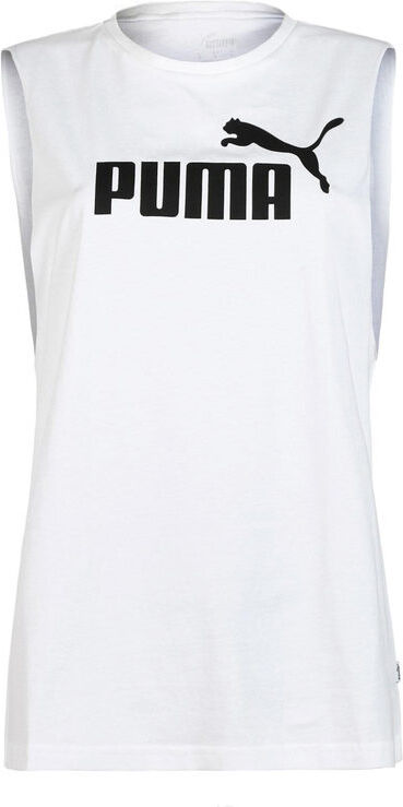 Puma ESS CUT OFF LOGO TANK Canotta donna T-Shirt e Top donna Bianco taglia S