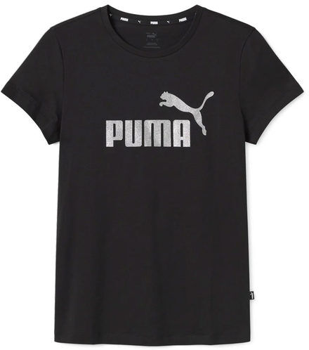 Puma Essential t-shirt donna con logo glitter T-Shirt e Top donna Nero taglia M