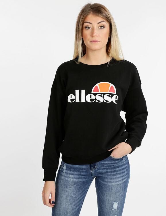 Ellesse Felpa a girocollo in cotone Felpe donna Nero taglia M