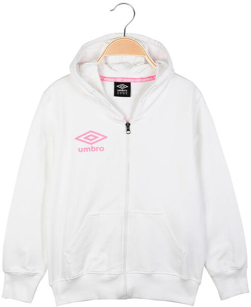 Umbro Felpa da ragazza con zip e cappuccio Felpe bambina Bianco taglia XL