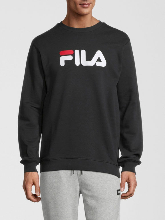 Fila Felpa girocollo unisex con scritta Felpe unisex Nero taglia S