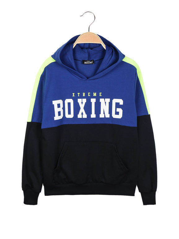 Xtreme Boxing Felpa sportiva da ragazzo con cappuccio Felpe bambino Blu taglia 14