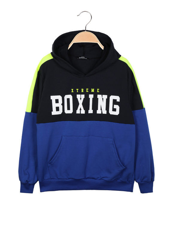 Xtreme Boxing Felpa sportiva da ragazzo con cappuccio Felpe bambino Blu taglia 16