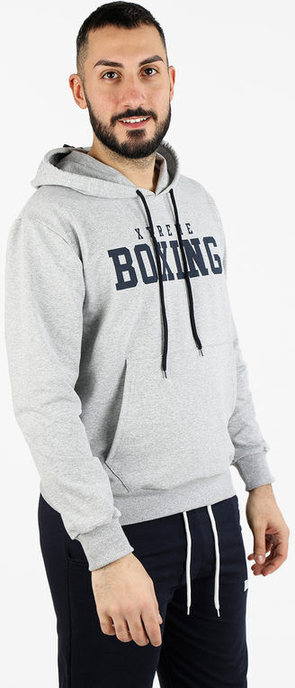 Xtreme Boxing Felpa sportiva da uomo con cappuccio Felpe uomo Grigio taglia S