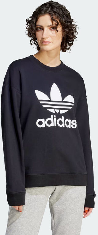 Adidas FM3272 TRF CREW SWEAT Felpa oversize Felpe donna Nero taglia 44