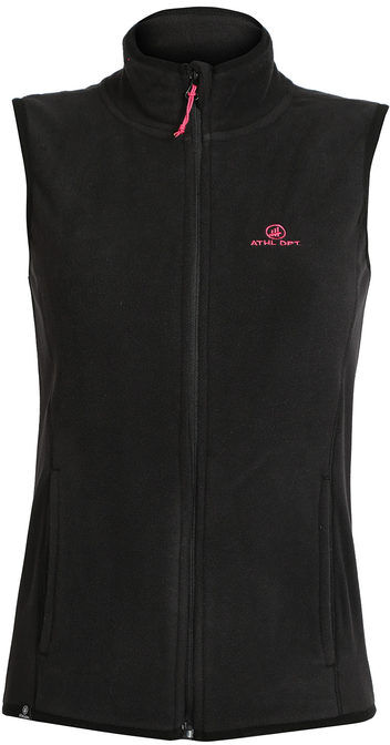 Athl Dpt Gilet sportivo donna in pile Smanicato donna Nero taglia L