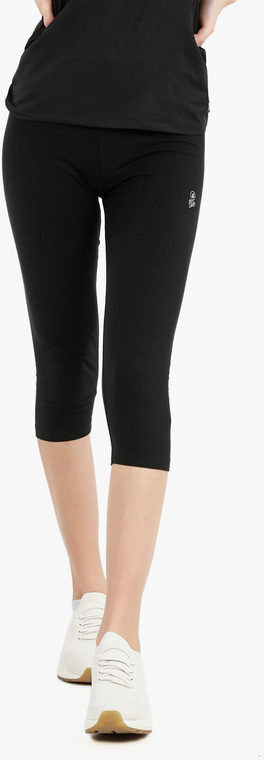 Athl Dpt Leggings donna in cotone 3/4 Pantaloni e shorts donna Nero taglia S