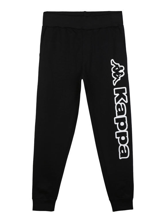 Kappa Pantaloni sportivi da bambino con scritta Pantaloni e shorts bambino Nero taglia 08