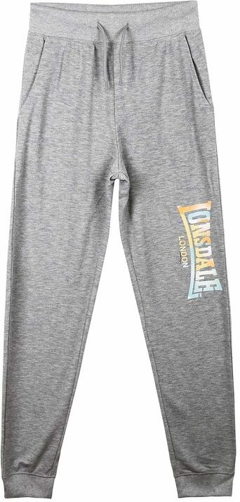 Lonsdale Pantaloni sportivi da ragazzo con polsini Pantaloni e shorts bambino Grigio taglia 09/10