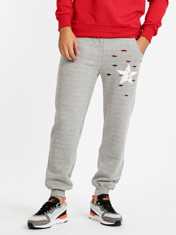 X-Cape Pantaloni sportivi in felpa uomo con stampa Pantaloni e shorts uomo Rosso taglia XS