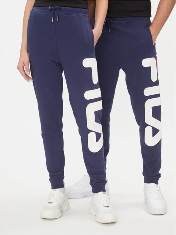 Fila Pantaloni sportivi unisex con scritta Pantaloni e shorts unisex Blu taglia L