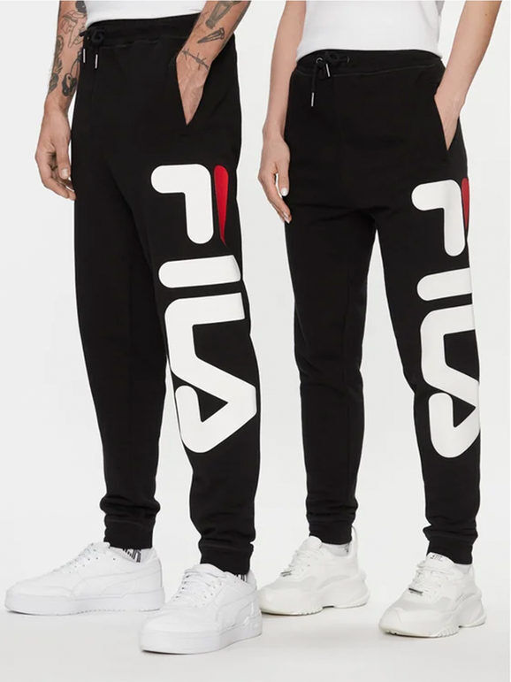 Fila Pantaloni sportivi unisex con scritta Pantaloni e shorts unisex Nero taglia XL