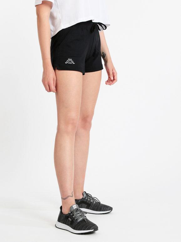 Kappa Shorts donna sportivi in cotone Pantaloni e shorts donna Nero taglia XL