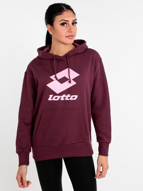 Lotto SMART W II SWEAT HD Felpa donna con cappuccio Felpe donna Rosso taglia XS