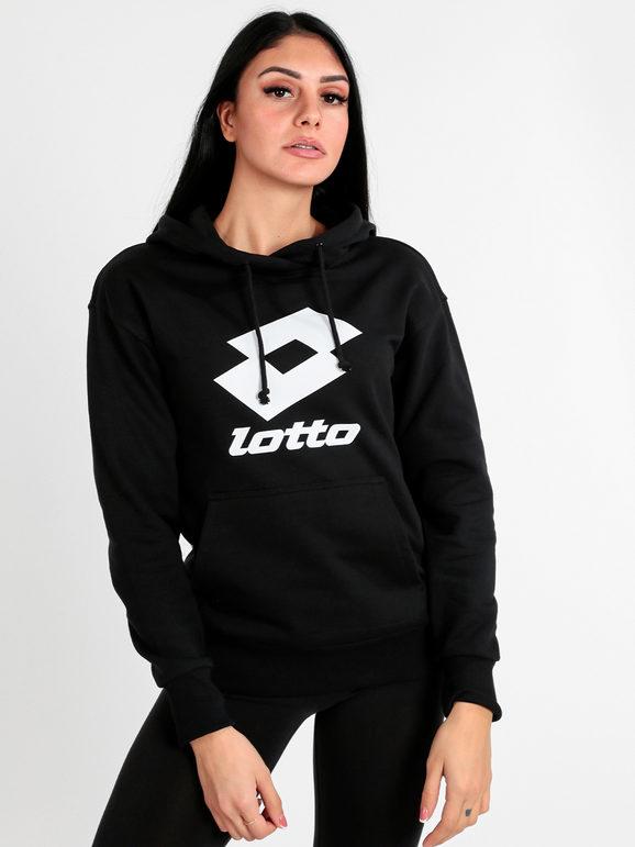 Lotto SMART W II SWEAT HD Felpa donna con cappuccio Felpe donna Nero taglia XS